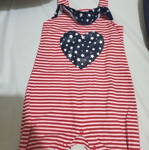 Stars and stripes romper